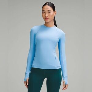 Lululemon Its Rulu Run Long Sleeve Shirt size 8 Aero Blue AEBL